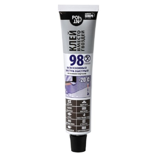 Клей вместо гвоздей POINT 98 (шоу-бокс), экстра быстрый (80мл;10шт)  картинка